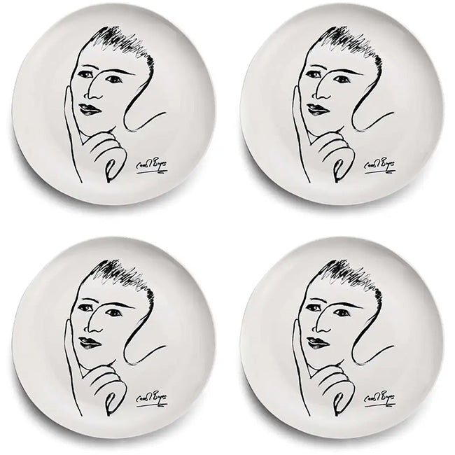 Carrol Boyes Sketchbook Dinner Plates, Set Of 4