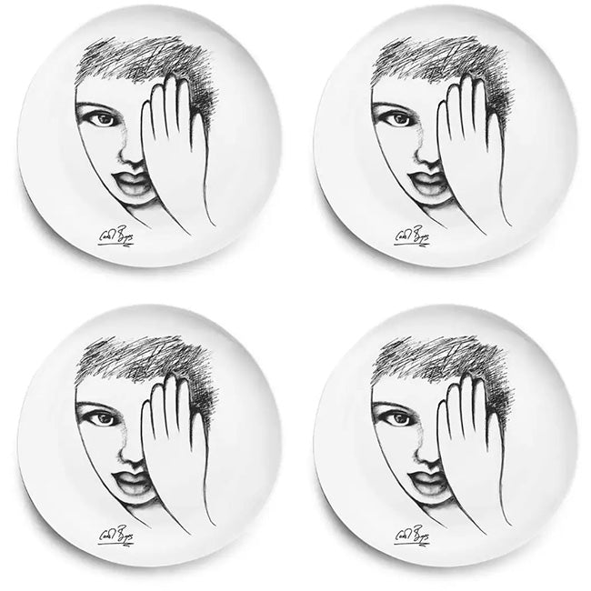 Carrol Boyes Sketchbook Dinner Plates, Set Of 4