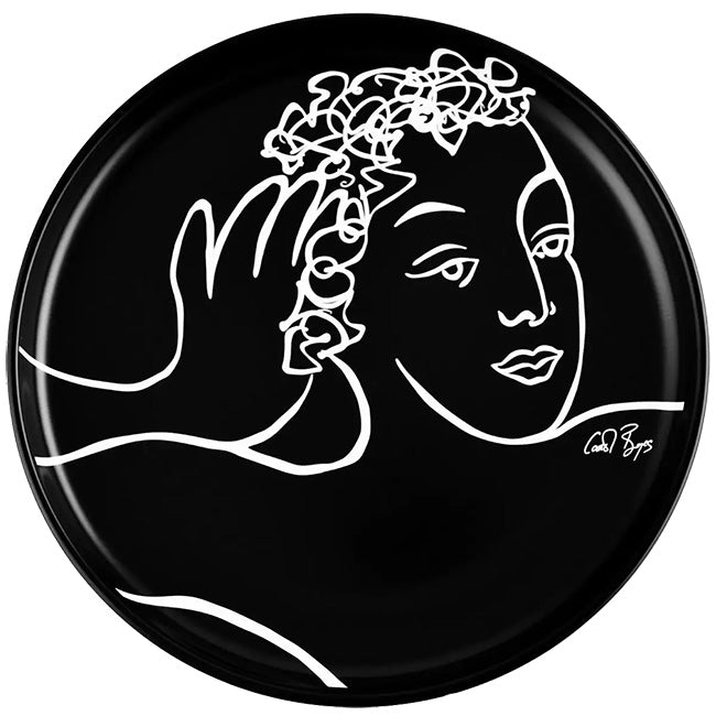 Carrol Boyes Black Sketchbook Dinner Plates, Set Of 4