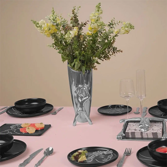 Carrol Boyes Black Sketchbook Dinner Plates, Set Of 4