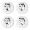 Carrol Boyes Sketchbook Side Plates, Set Of 4-Eye For Detail