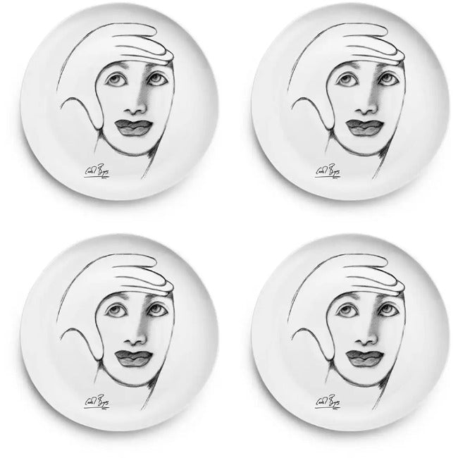 Carrol Boyes Sketchbook Side Plates, Set Of 4-Eye For Detail