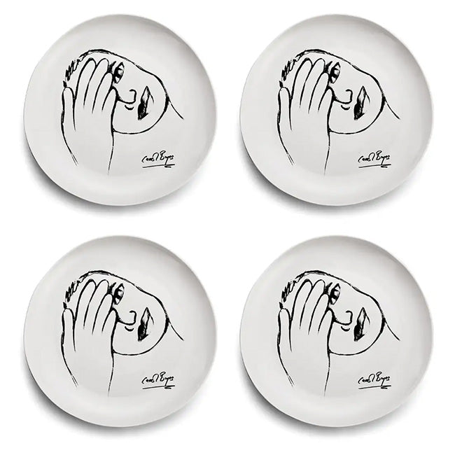 Carrol Boyes Sketchbook Side Plates, Set Of 4-Eye For Detail