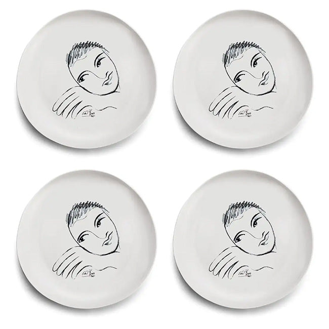 Carrol Boyes Sketchbook Side Plates, Set Of 4-Eye For Detail