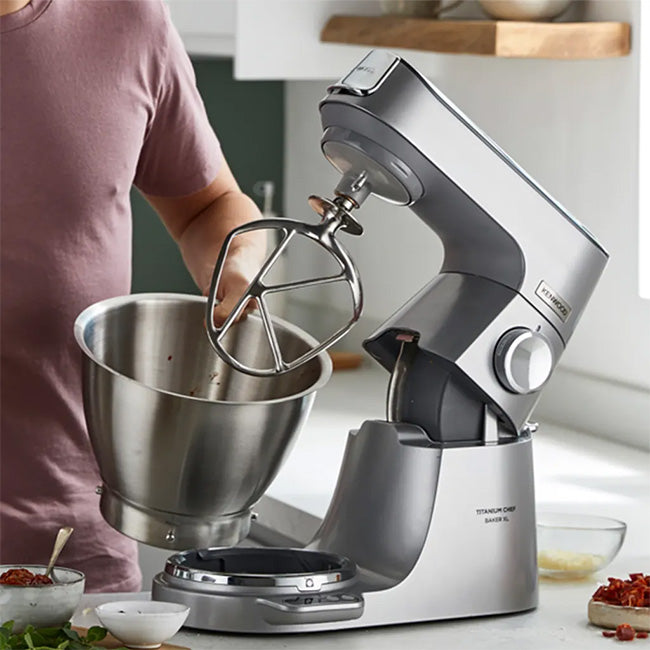 Kenwood Titanium Chef Baker Stand Mixer Mega Pack, KVL85.704SI