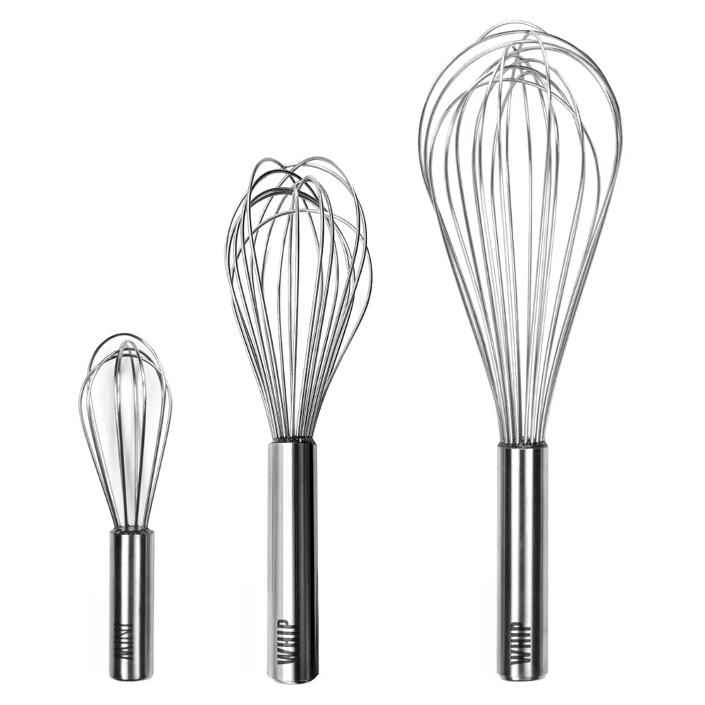 Tovolo Stainless Steel Whip Whisks, Set Of 3