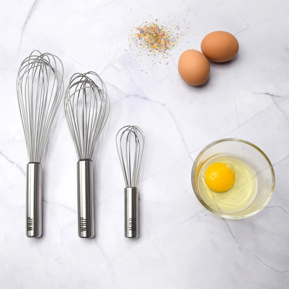 Tovolo Stainless Steel Whip Whisks, Set Of 3