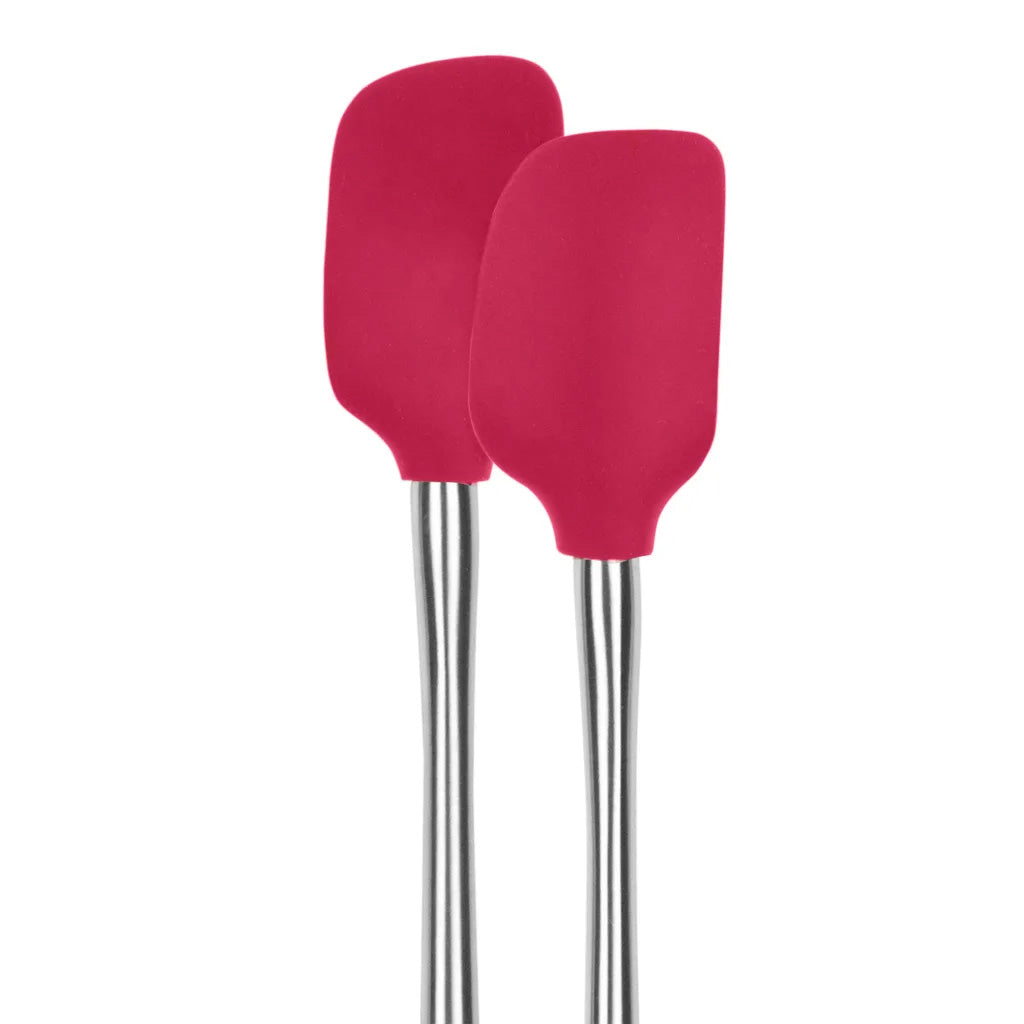 Tovolo Flex-Core Stainless Steel & Silicone Mini Spatula & Spoonula, Set of 2