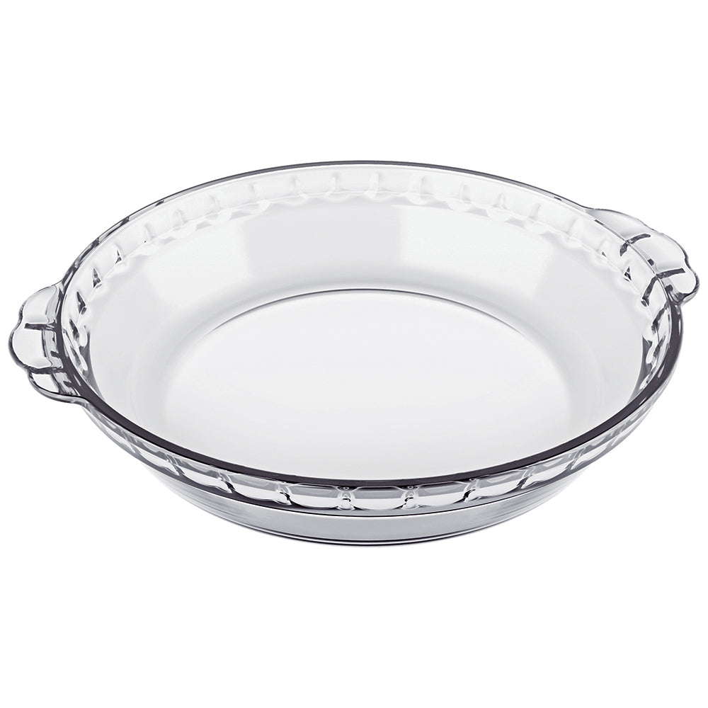 Marinex Fluted Glass Pie Dish, 28cm