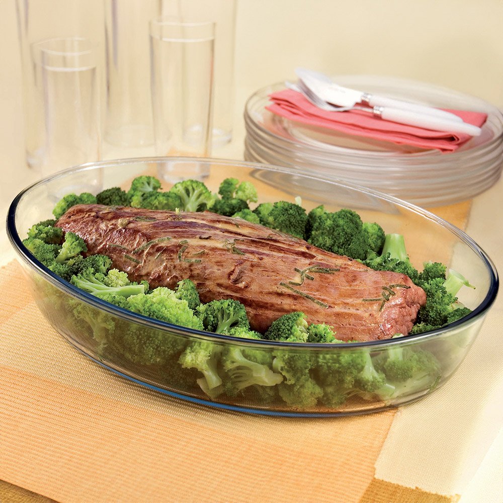 Marinex Glass Oval Roasting Dish, 3.2L