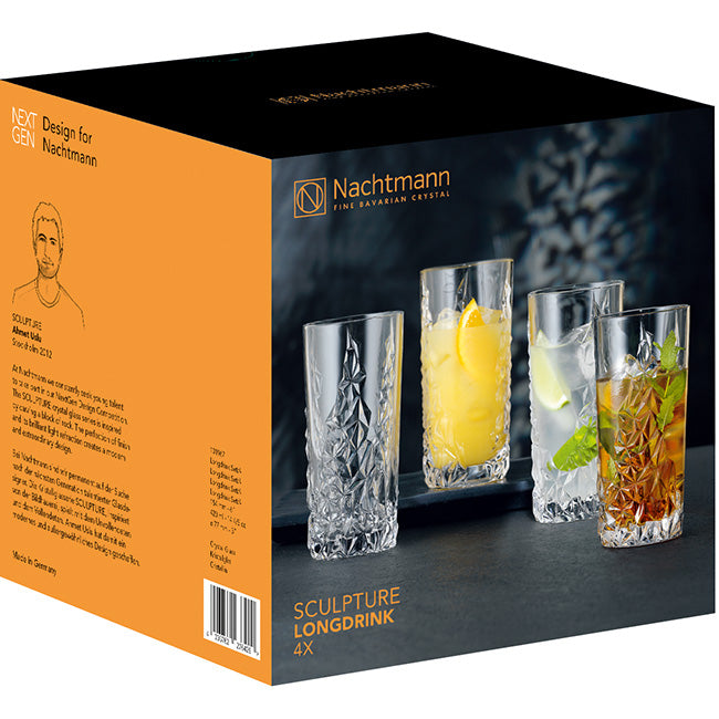 Nachtmann Sculpture Hiball Glasses, Set Of 4