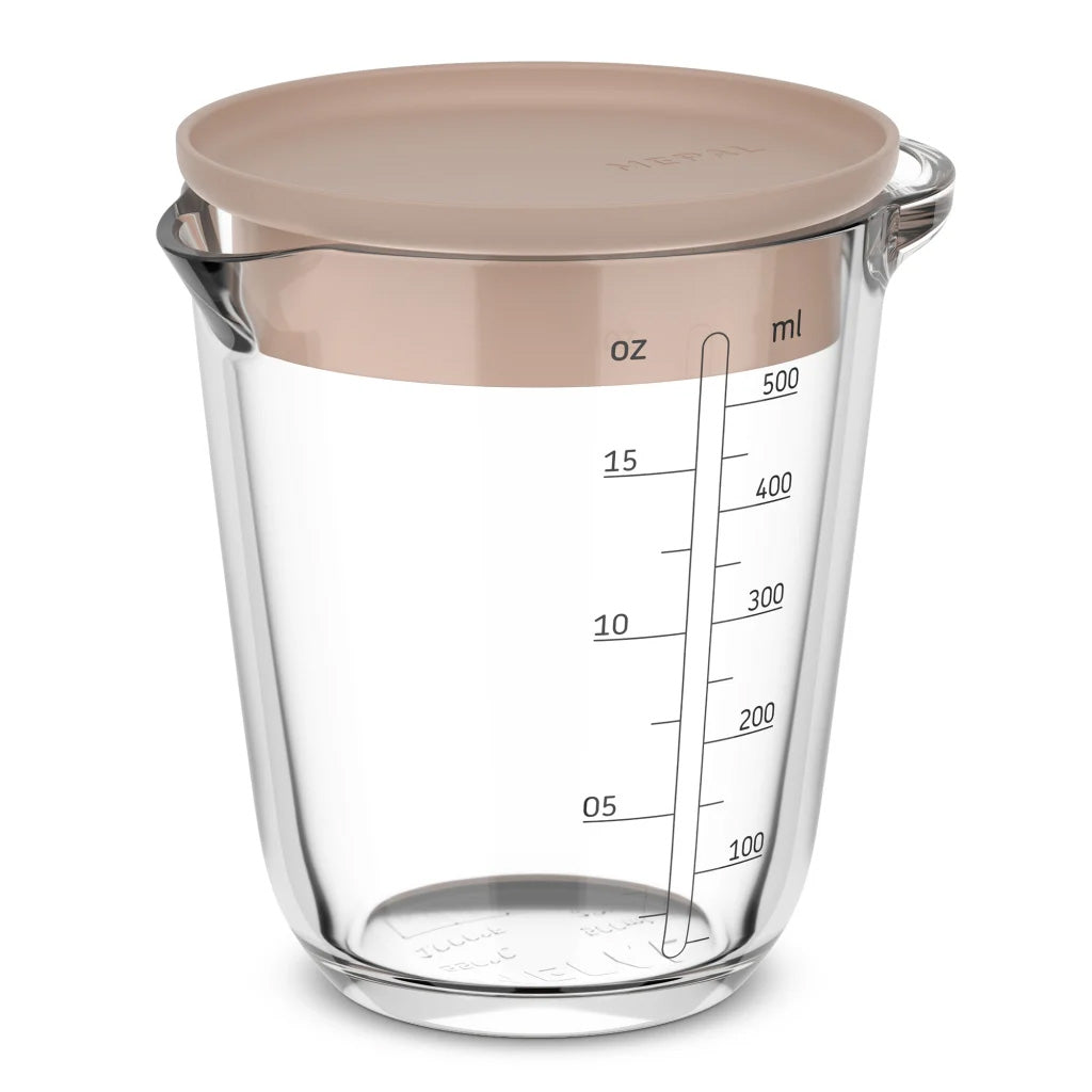 Mepal Chef It Glass Measuring Jug with Lid, 500ml