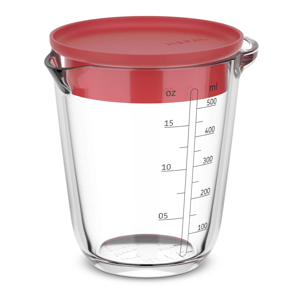 Mepal Chef It Glass Measuring Jug with Lid, 500ml
