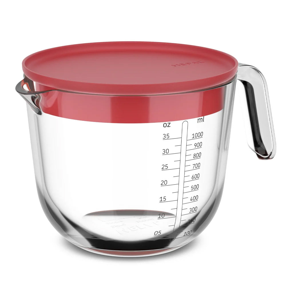 Mepal Chef It Glass Measuring Jug with Lid, 1L