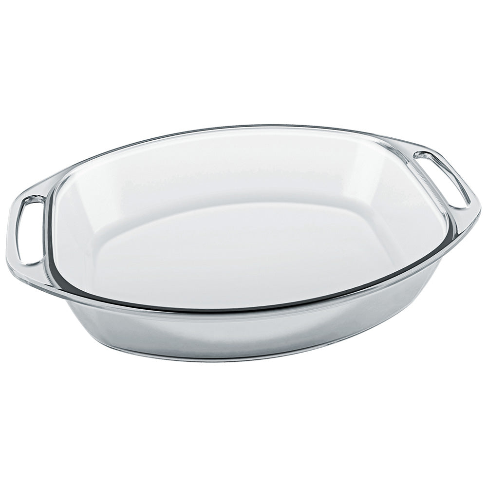 Marinex Glass Oval Roaster With Handles, 4.2L