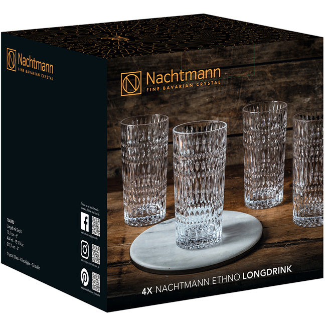 Nachtmann Ethno Longdrink Glasses, Set Of 4