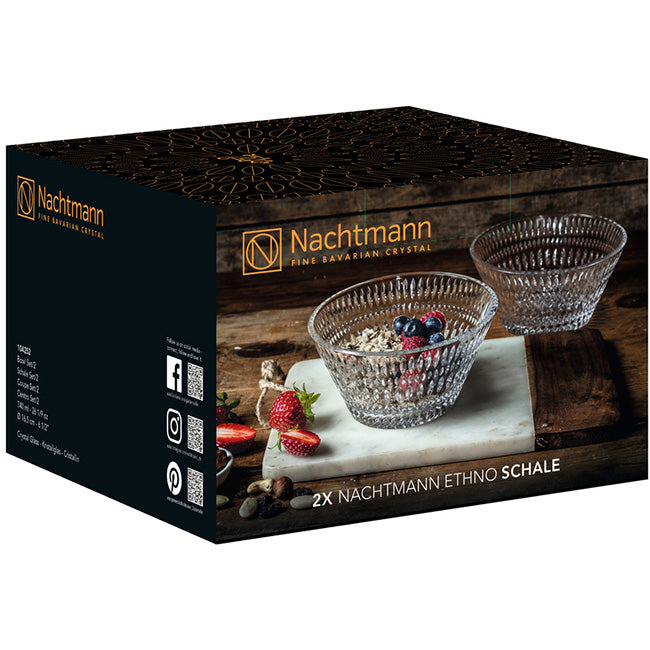 Nachtmann Ethno Set Of 2 Bowls, 16cm