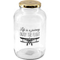 Regent Life's A Journey Glass Storage Jar, 2L