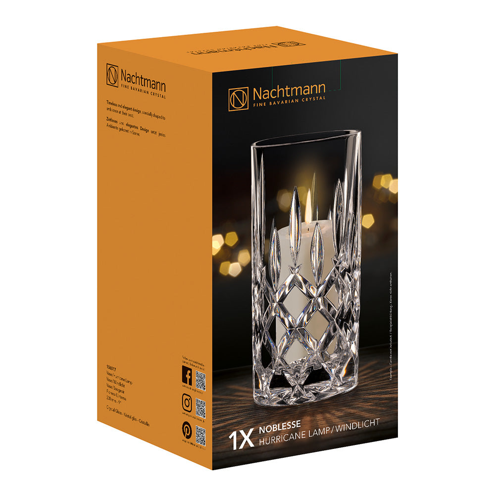 Nachtmann Noblesse Lead-Free Crystal Vase, 23cm