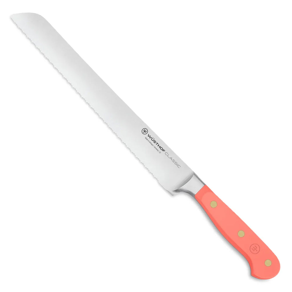 Wüsthof Classic Colours Double Serrated Bread Knife, 23cm
