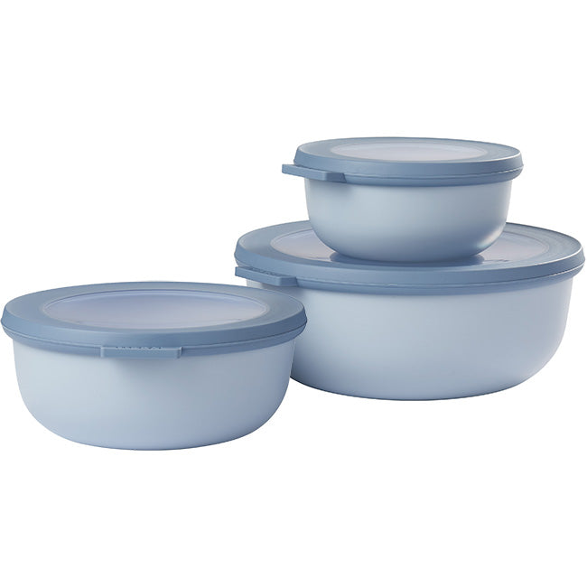 Mepal Cirqula Shallow Multi Bowl Set, 3pc