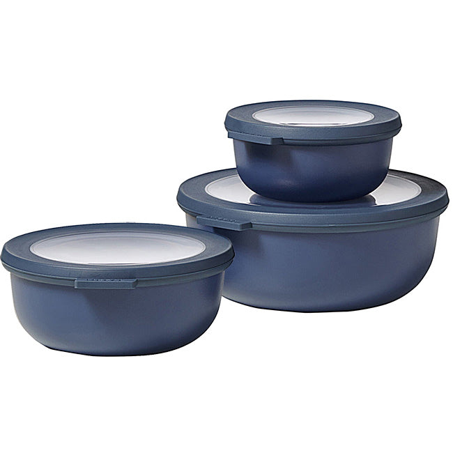 Mepal Cirqula Shallow Multi Bowl Set, 3pc