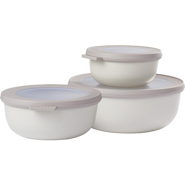 Mepal Cirqula Shallow Multi Bowl Set, 3pc