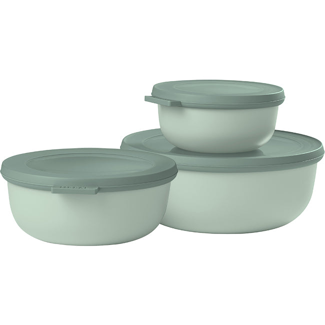 Mepal Cirqula Shallow Multi Bowl Set, 3pc