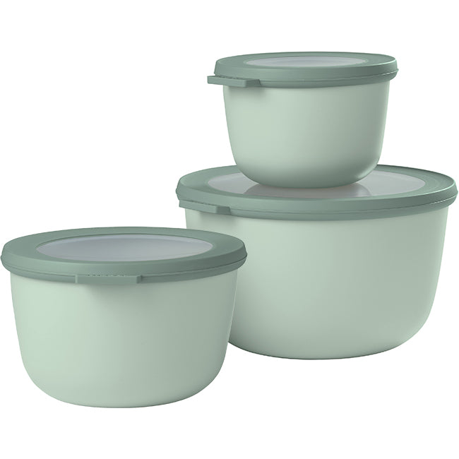Mepal Cirqula Deep Multi Bowl Set, 3pc