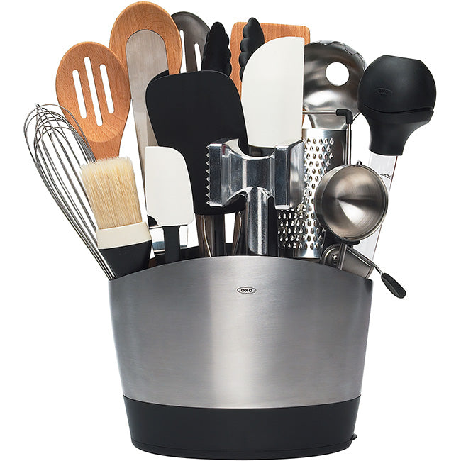 OXO Good Grips Brushed Stainless Steel Utensil Holder