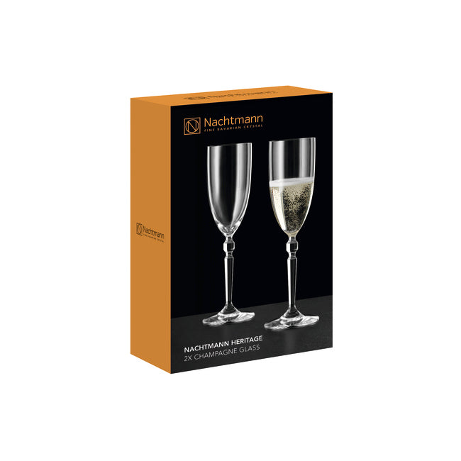Nachtmann Heritage 230ml Champagne Glasses, Set Of 2