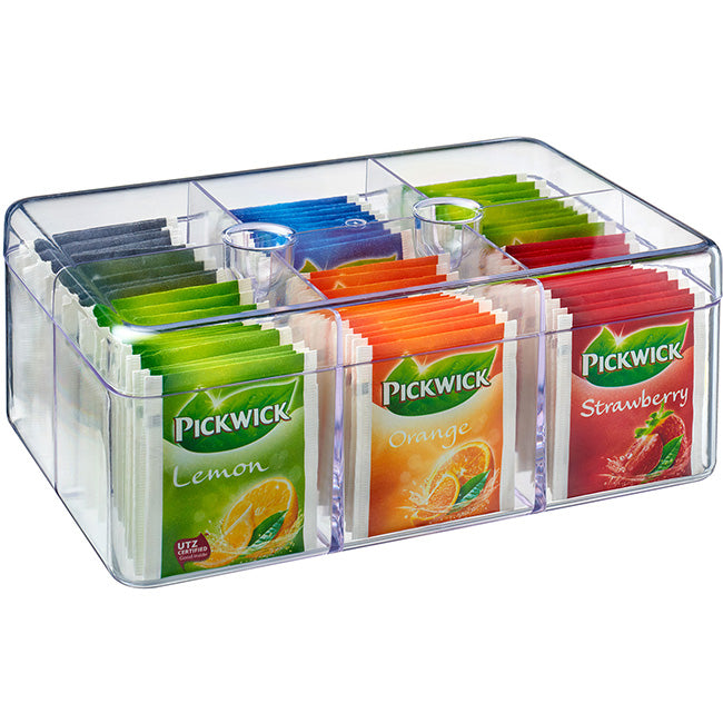 Mepal Rectangular 6 Division Tea Box
