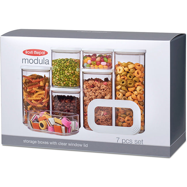 Mepal Modula Storage Box Starter Set, 7pc