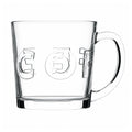 Regent Embossed 'Coffee' Glass Mug, 380ml