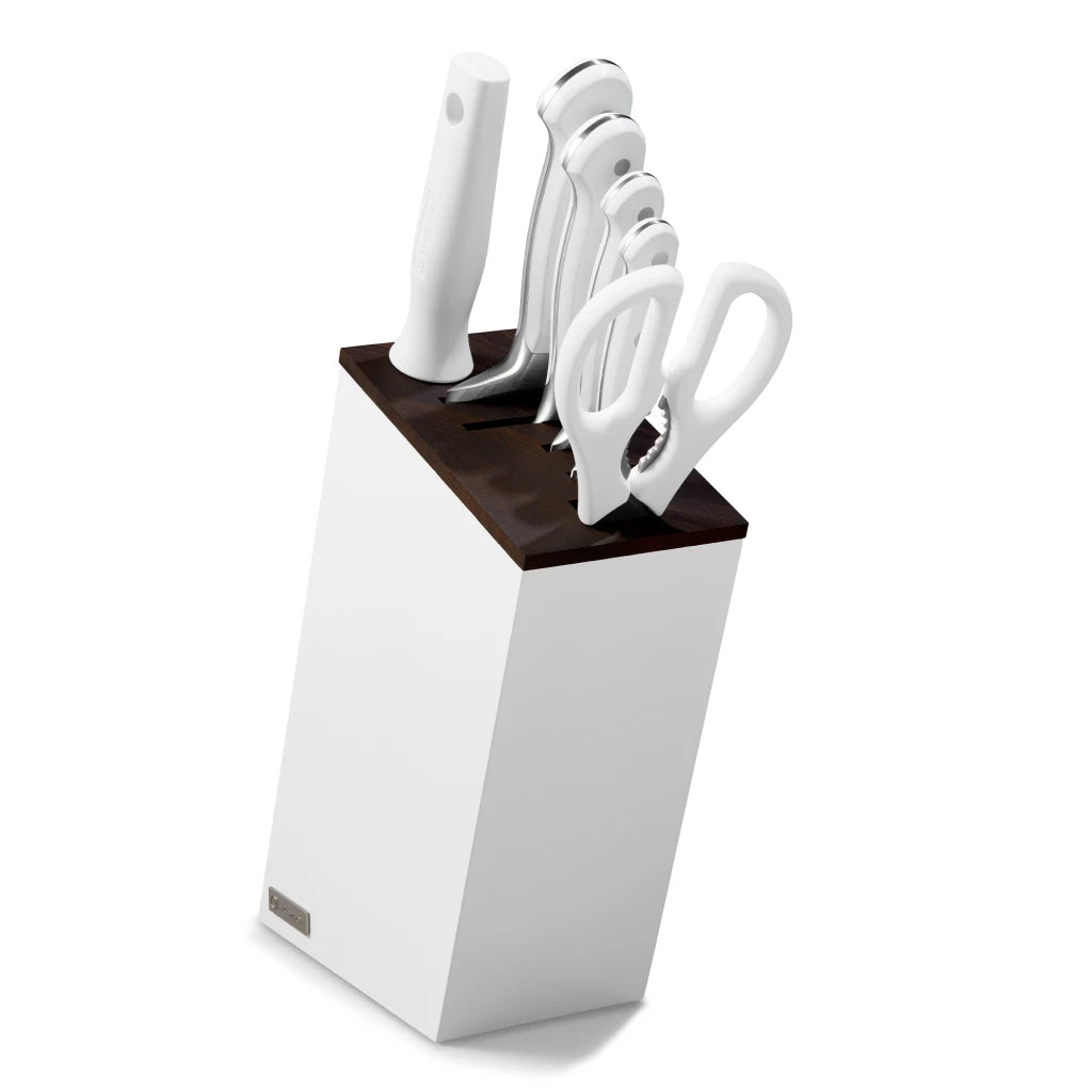 Wüsthof Classic White Knife Block Set, 6-Piece