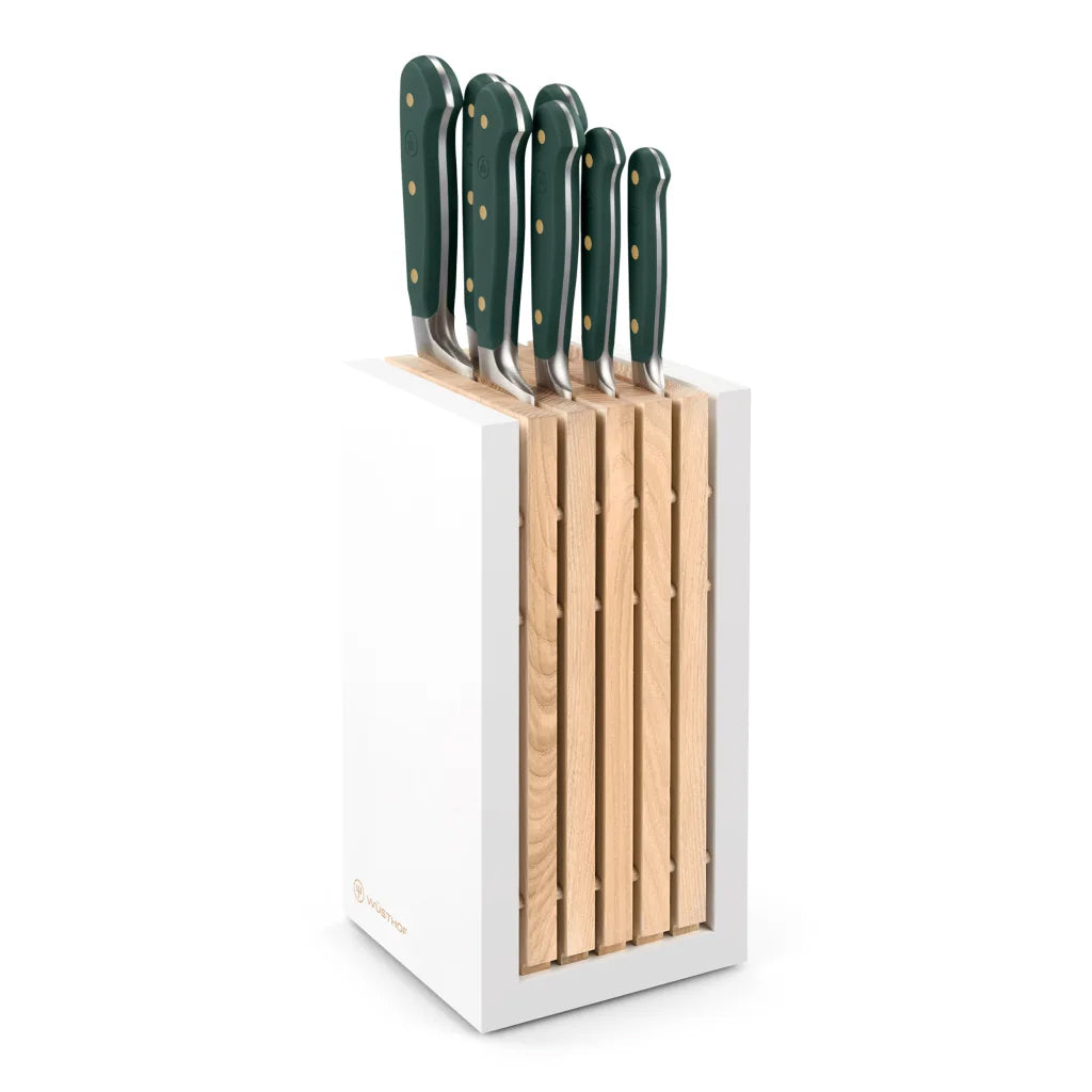 Wüsthof Classic Colours Rosemary Knife Block Set, 8pc