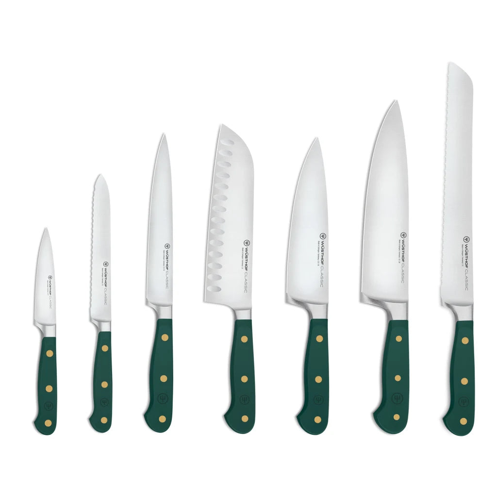 Wüsthof Classic Colours Rosemary Knife Block Set, 8pc