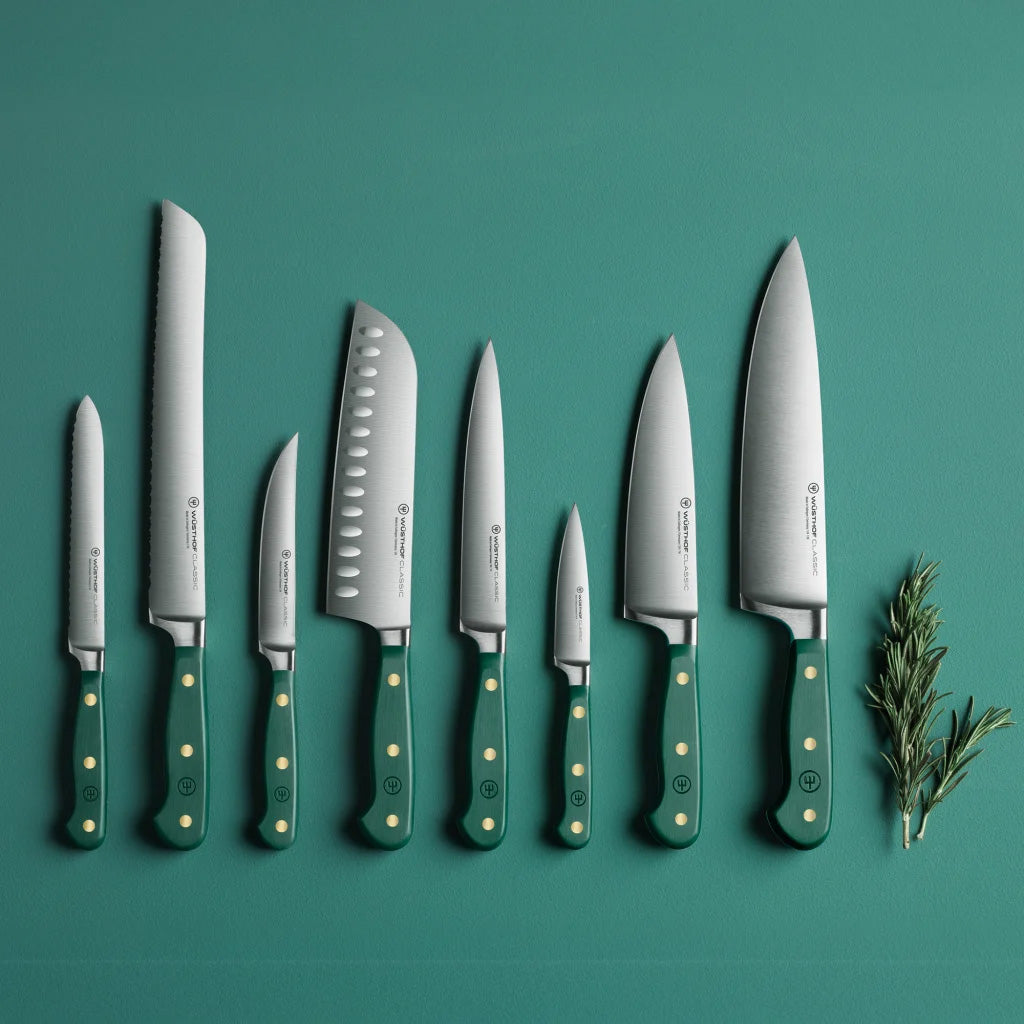 Wüsthof Classic Colours Rosemary Knife Block Set, 8pc