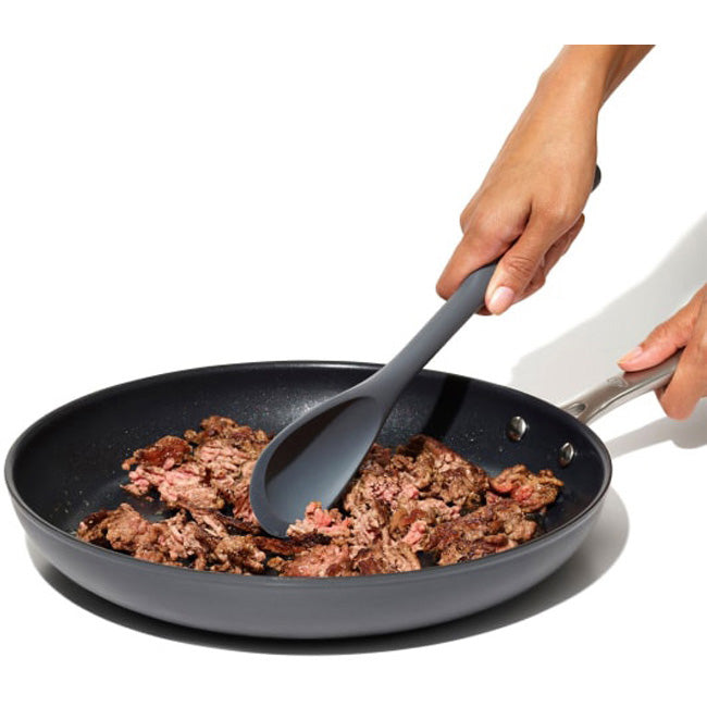 OXO Good Grips Silicone Chop & Stir Cooking Spoon, Peppercorn