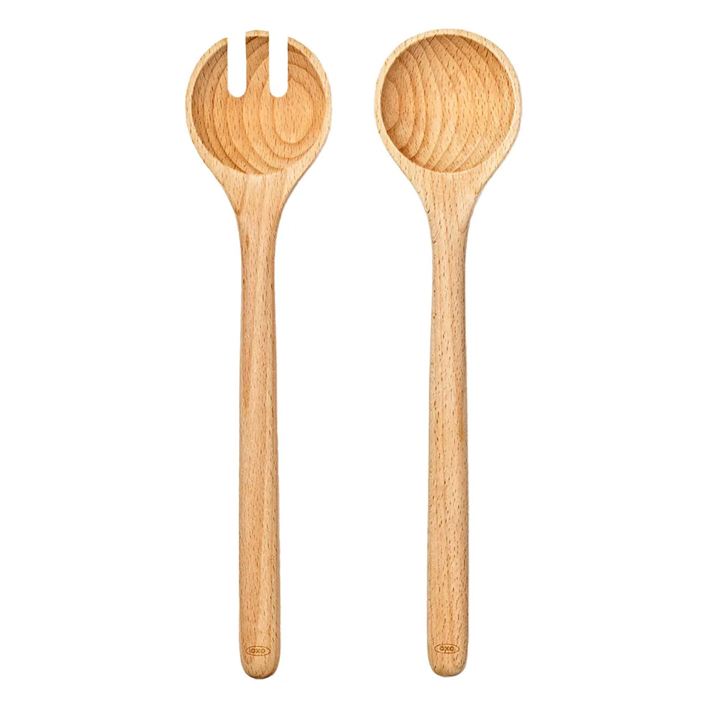 OXO Beechwood Salad Servers, Set of 2