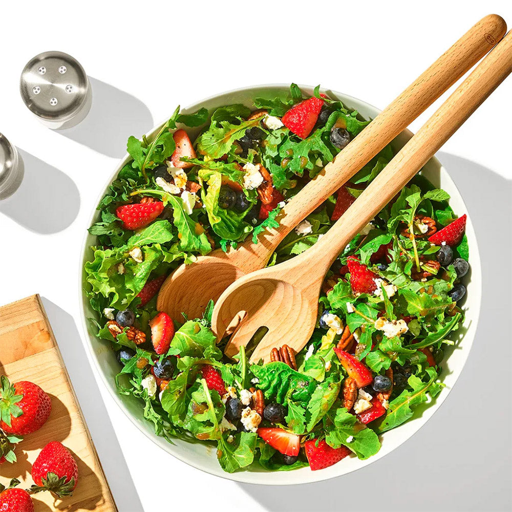 OXO Beechwood Salad Servers, Set of 2