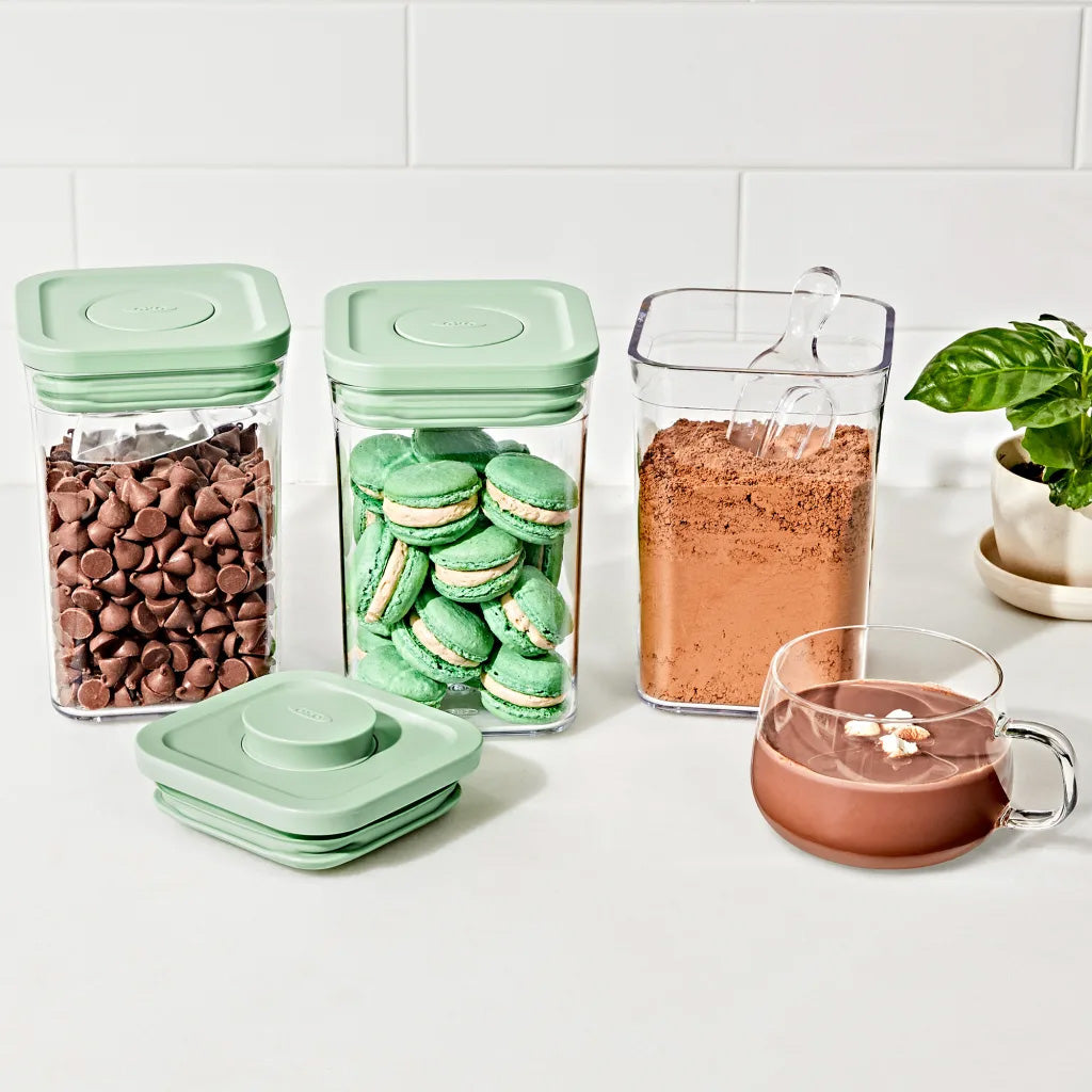 OXO Good Grips Limited Edition Pistachio Pop Square Container Set, 3pc