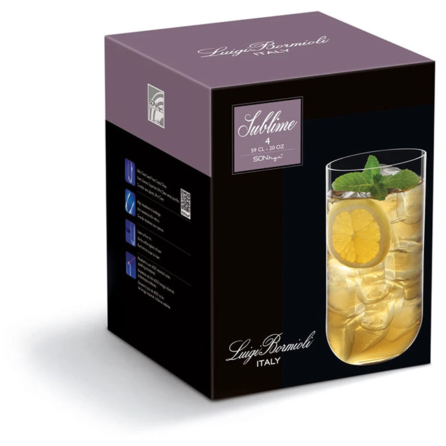 Luigi Bormioli Sublime Hiball Glasses, Set Of 4