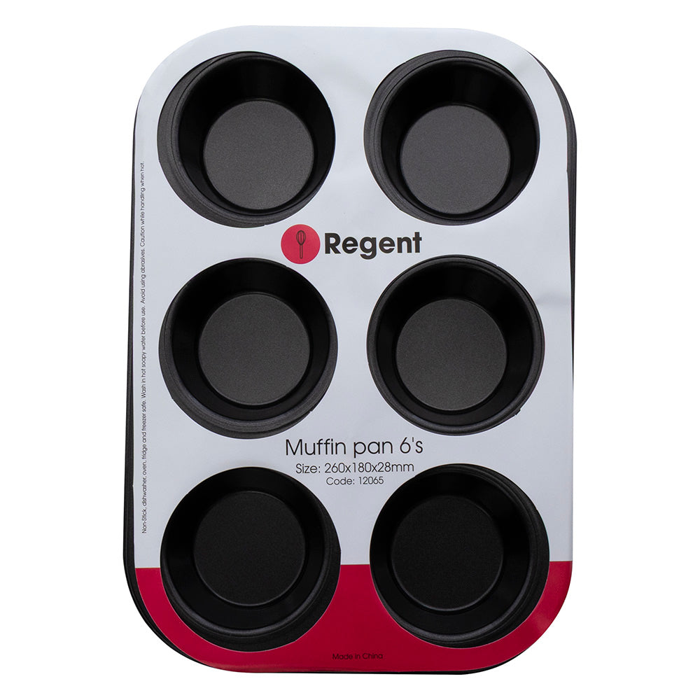 Regent Non-Stick 6-Cup Muffin Pan
