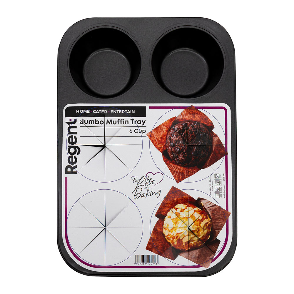 Regent Non-Stick 6-Cup Jumbo Muffin Pan