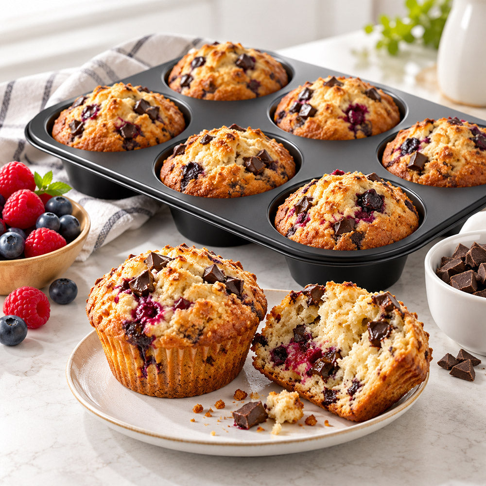 Regent Non-Stick 6-Cup Jumbo Muffin Pan