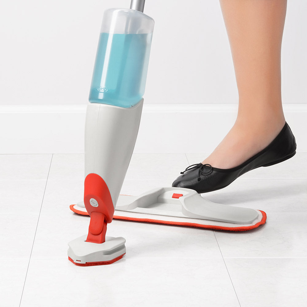OXO Good Grips Microfibre Spray Mop With Slide-Out Scrubber