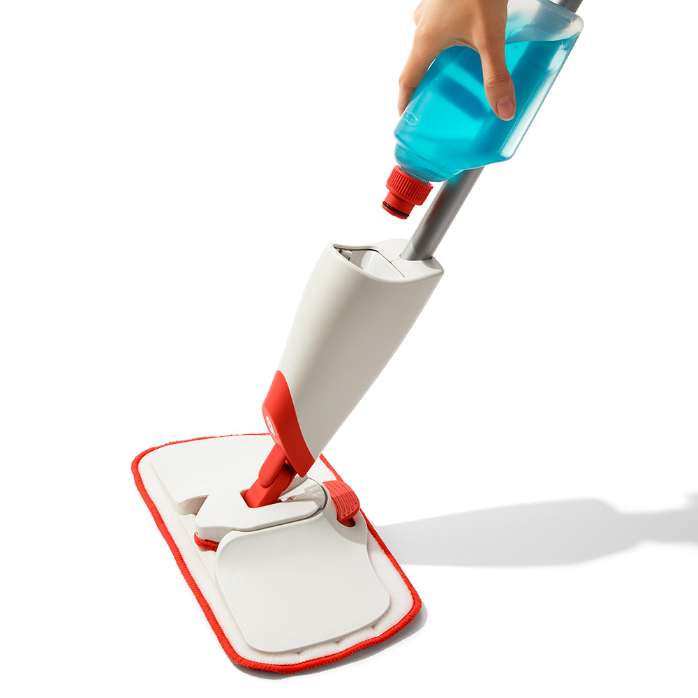 OXO Good Grips Microfibre Spray Mop With Slide-Out Scrubber