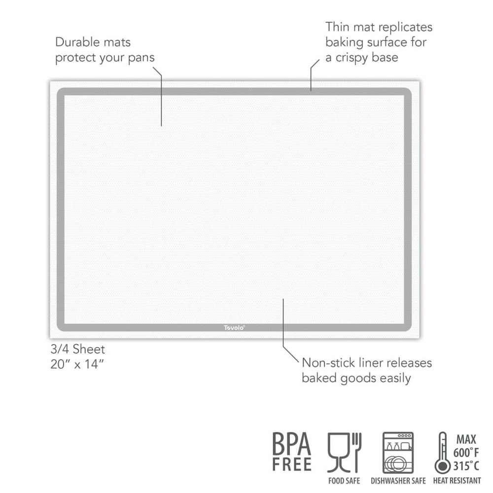 Tovolo TrueBake Silicone Baking Mat, 51cm x 35.5cm