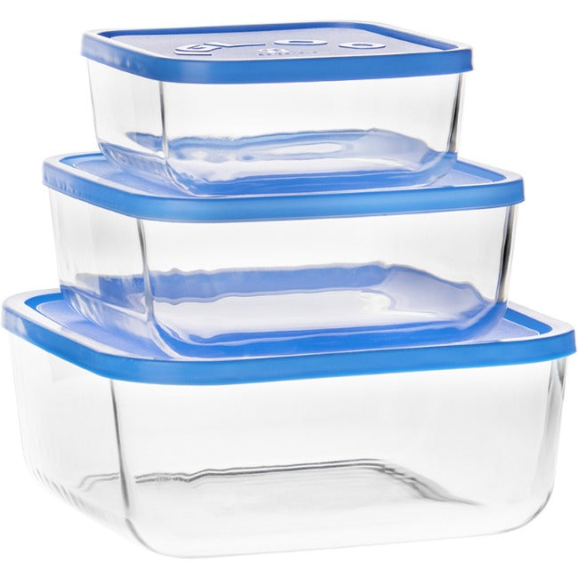 Borgonovo Igloo Square Food Storage Containers, Set Of 3